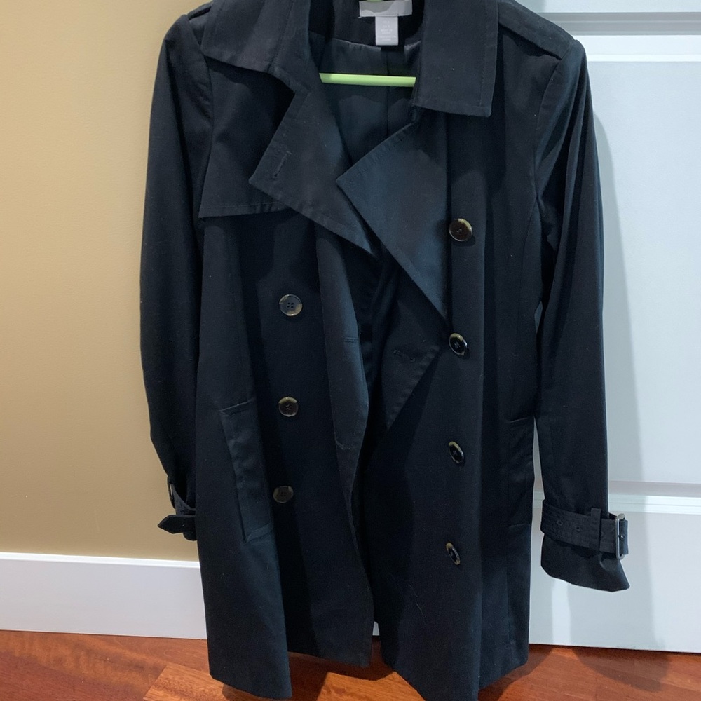 Express black trench coat